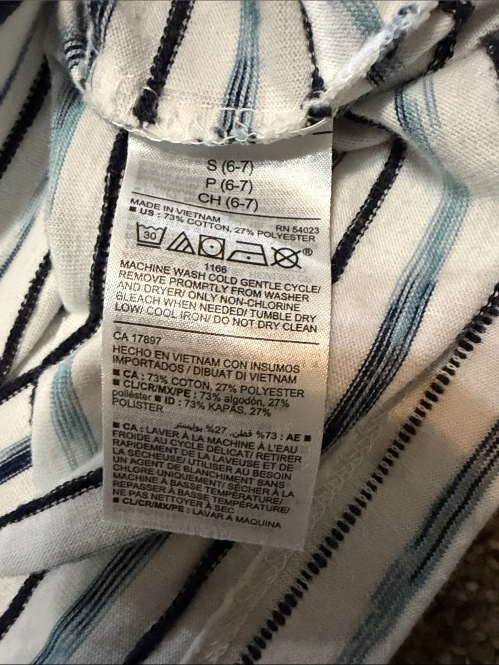Old Navy Navy Shorts and Striped Tee Kids Set